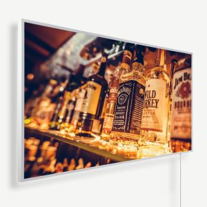 Drankflessen op een rij | Witte of zwarte lijst | 450 Watt - 1200 Watt