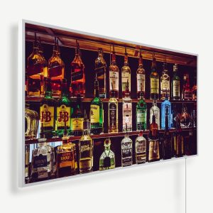 Bar met drankflessen | Witte of zwarte lijst | 450 Watt - 1200 Watt