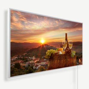 Witte wijn met vat wijngaard Chianti | Witte of zwarte lijst | 450 Watt - 1200 Watt