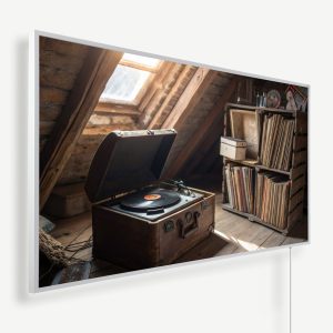 Antieke platenspeler | Witte of zwarte lijst | 450 Watt - 1200 Watt