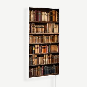Boekenkast met antieke boeken | Witte of zwarte lijst | 450 Watt - 1200 Watt